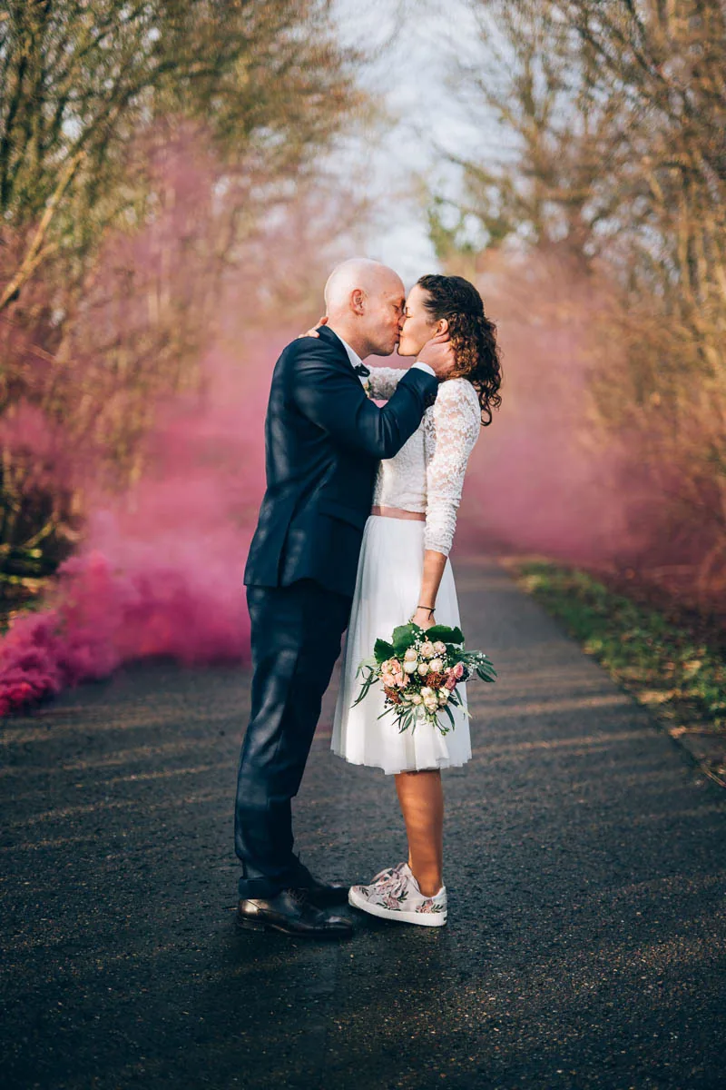 Hochzeitsfotografie eines Brautpaars – Aufnahme 9